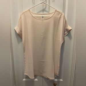 Zenana Outfitters sheer cream color top